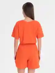 Оранжевый спортивный костюм женский