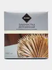 RIOBA Зубочистки деревянные в индивидуальной упаковке  1000шт