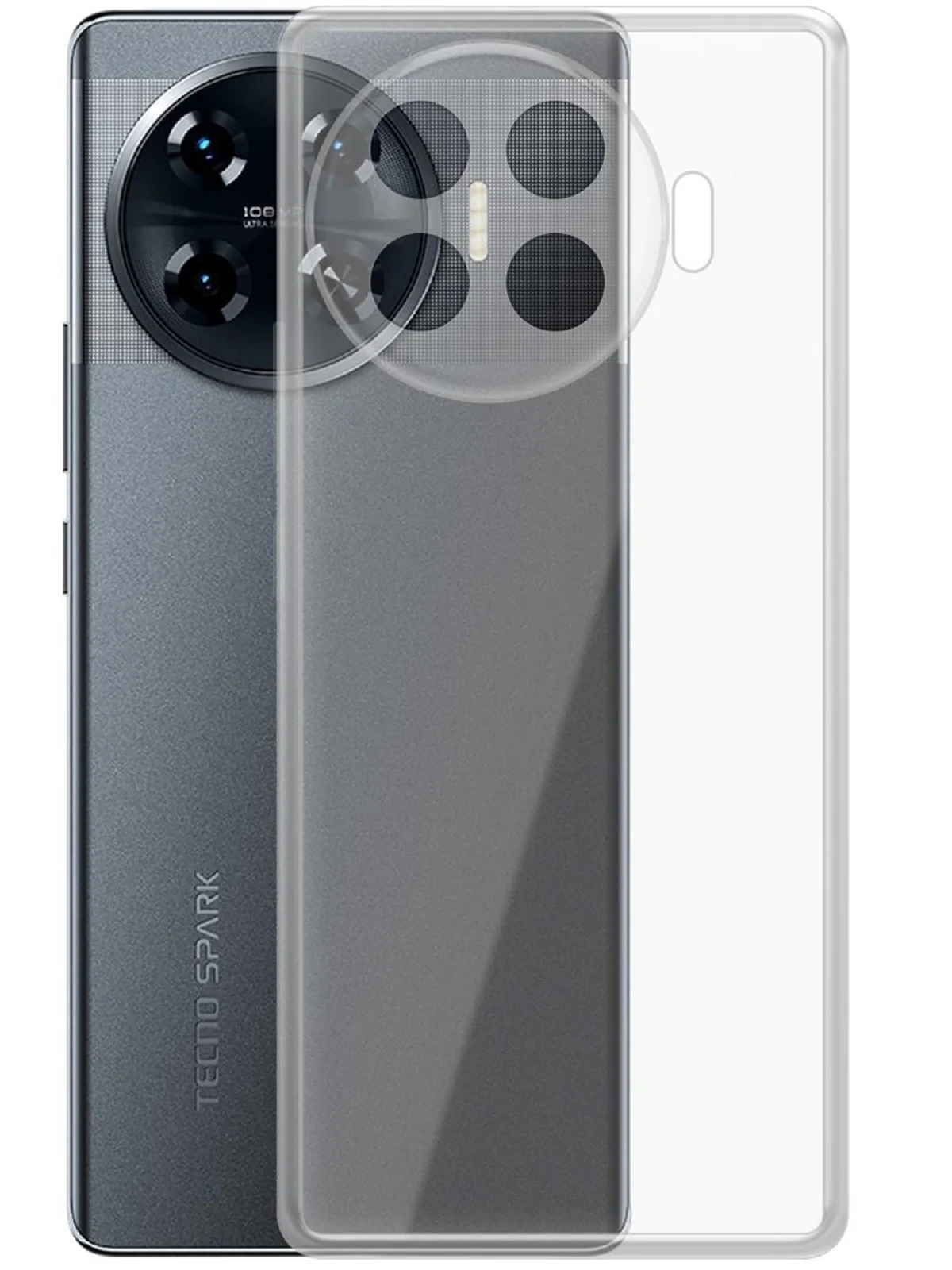 Чехол-накладка Krutoff Clear Case для TECNO Spark 20 Pro+