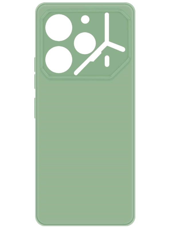 Чехол-накладка Krutoff Silicone Case для TECNO Pova 6 Pro зелёный