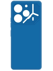 Чехол-накладка Krutoff Silicone Case для TECNO Pova 6 Pro синий