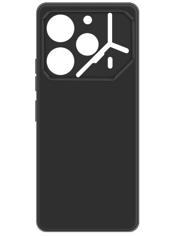Чехол-накладка Krutoff Silicone Case для TECNO Pova 6 Pro черный