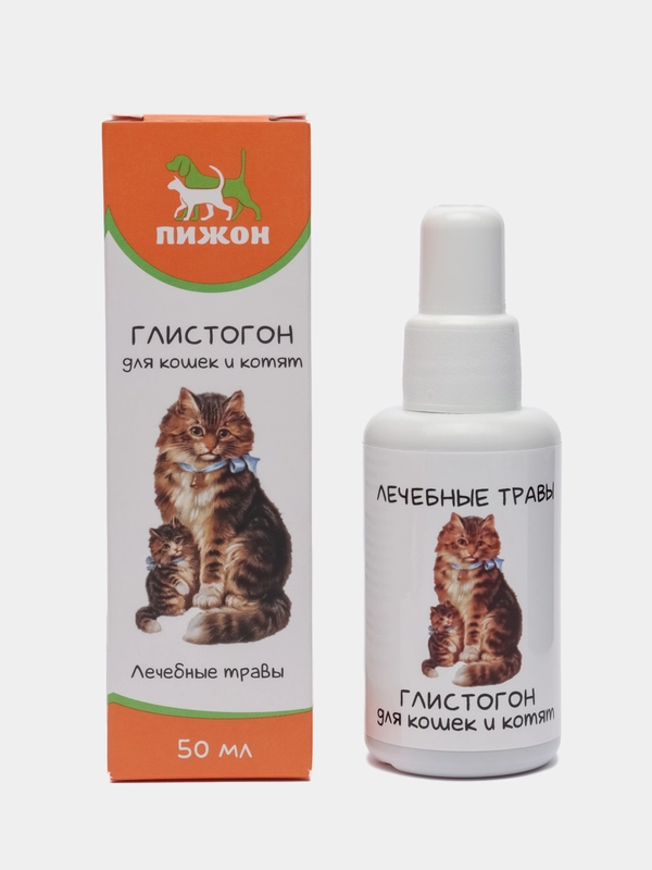 Лечебные травы "Пижон" глистогон, для кошек, 50 мл