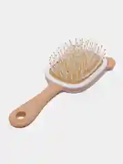 Бежевый детская расческа с ушками / Массажная детская расческа с ушками