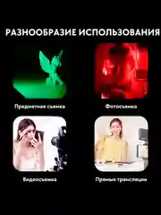 Видеосвет, накамерный свет для фото W140, светодиодный осветитель, лампа rgb