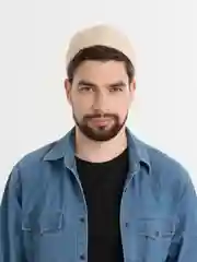 Бежевый кепка без козырька, бейсболка, докер, шапка