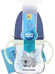 Голубой canpol Babies Sleepy Koala Бутылочка для кормления со светящимися ручками, 120 мл