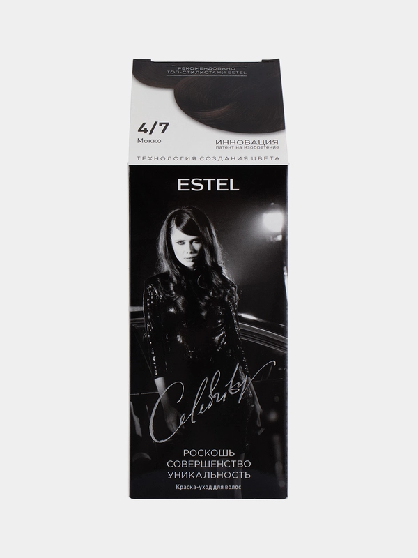 Estel Professional Краска-уход для волос Celebrity тон мокко CL 4/7M