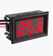 Красный вольтметр цифровой DC 5.00 - 30.0 V