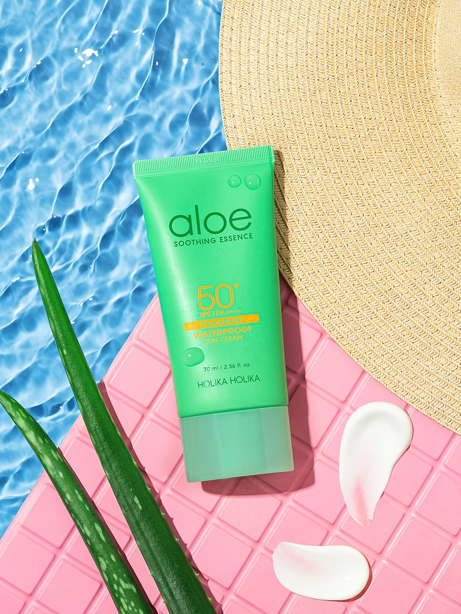 Солнцезащитный крем с алоэ Holika Holika Aloe Waterproof Sun Cream SPF 50+PA++++ 70 мл