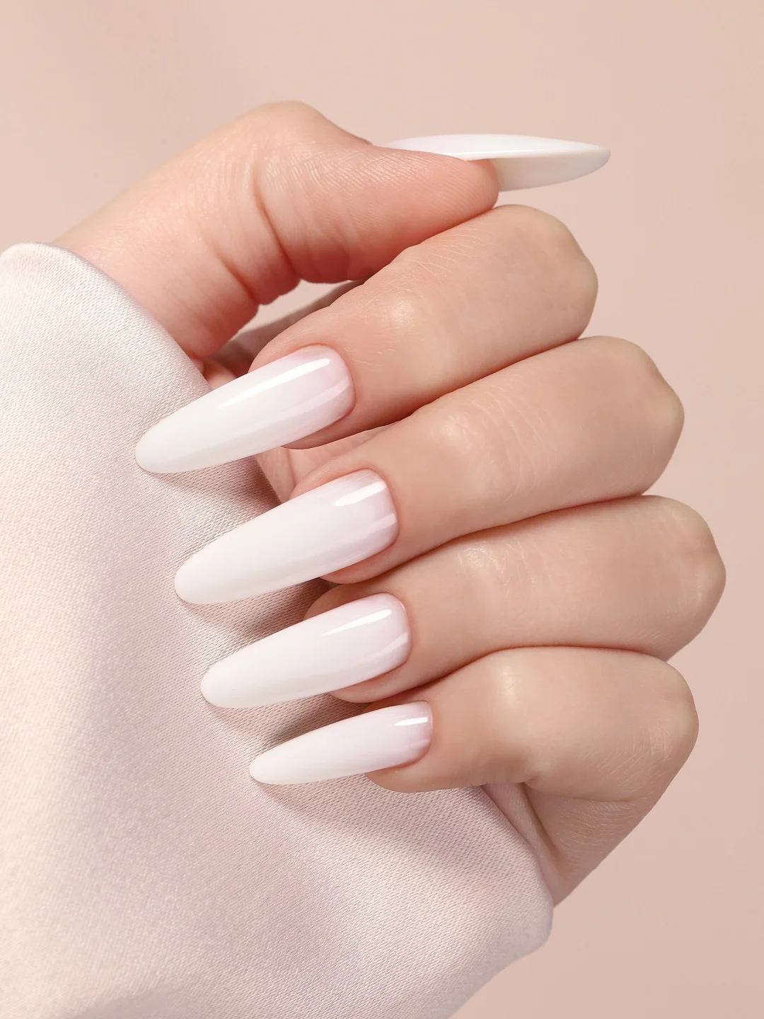 Белый акрил-гель (Acryl gel) полигель FOXY EXPERT, для наращивания ногтей, цветной