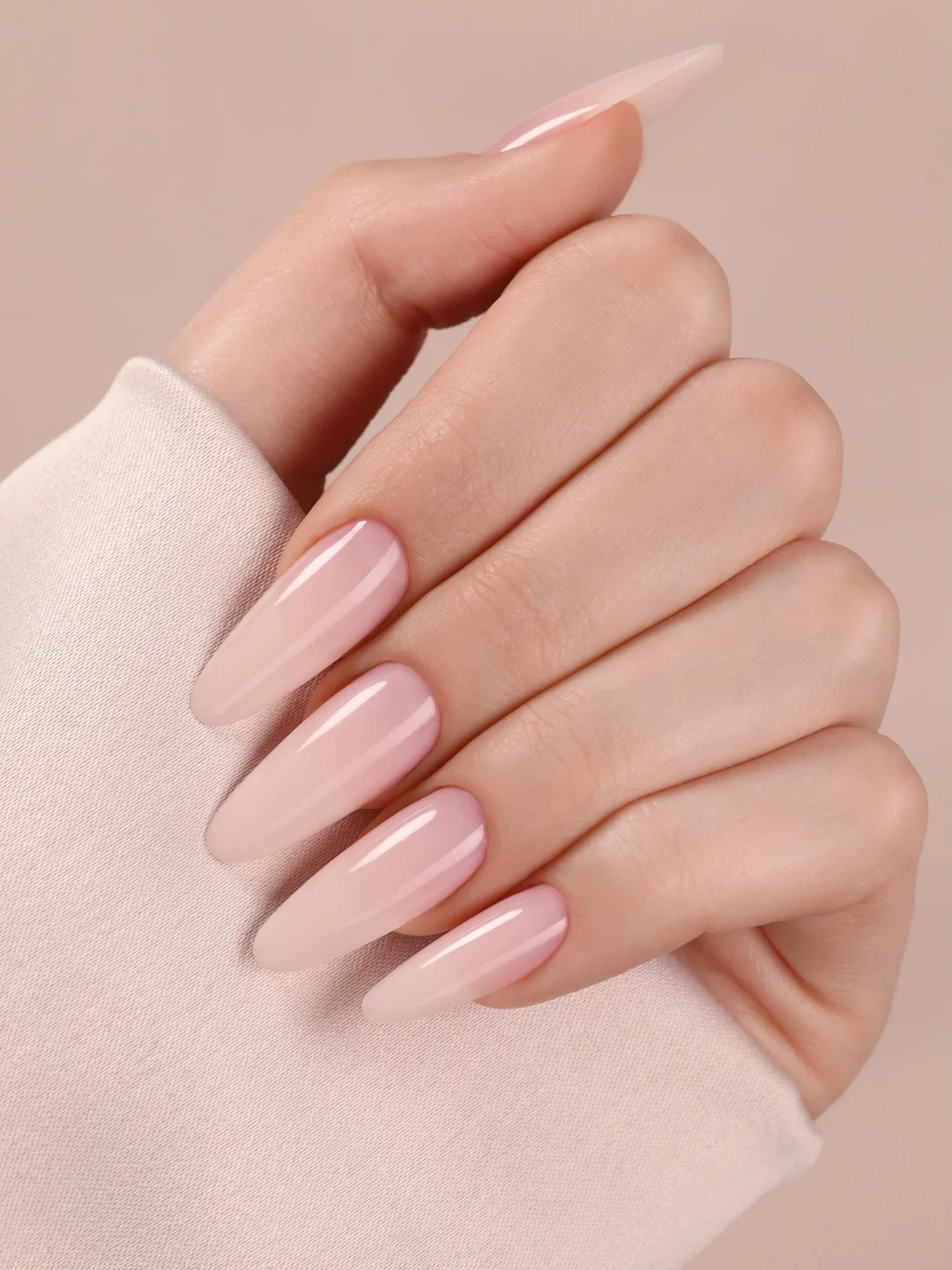 Светло-бежевый акрил-гель (Acryl gel) полигель FOXY EXPERT, для наращивания ногтей, цветной