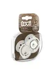 LOVI Buddy Bear Пустышка силиконовая динамическая 0-3 мес, 2 штуки