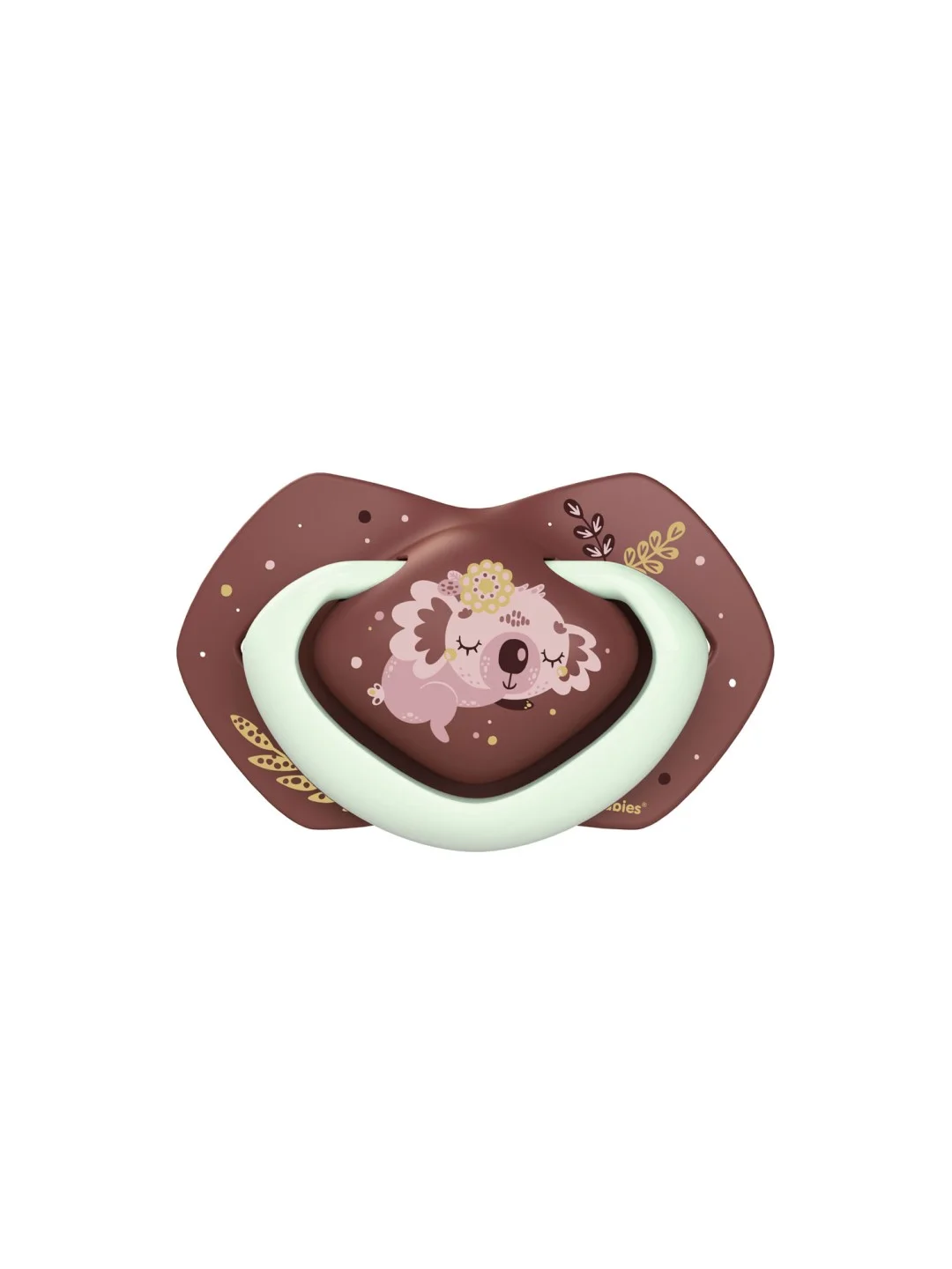 Голубой canpol Babies Sleepy Koala Пустышка силиконовая симметричная 0-6 месяцев, 2 штуки