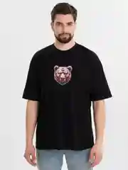 Красный футболка оверсайз "Инвестор/Трейдер", унисекс, oversize, T-Shirt "Бык/медведь" с принтом