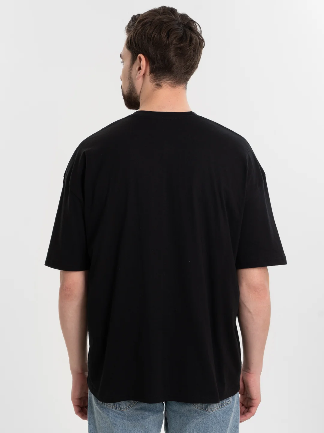 Разноцветный футболка оверсайз "Инвестор/Трейдер", унисекс, oversize, T-Shirt "Бык/медведь" с принтом