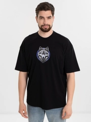 Футболка оверсайз "Волк", унисекс, oversize, T-Shirt с принтом, хлопок