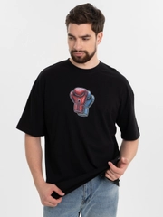 Футболка оверсайз "Перчатки", унисекс, oversize, T-Shirt с принтом, хлопок