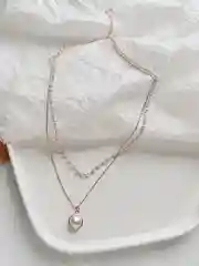 Цепочка на шею, женская, с подвеской из жемчуга