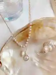 Цепочка на шею, женская, с подвеской из жемчуга