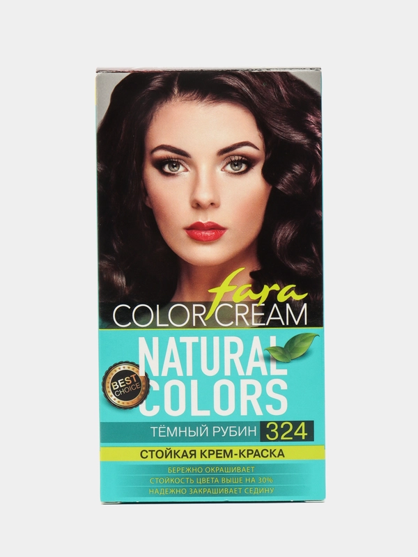 Крем-краска для волос Fara Natural Colors, 324 Темный рубин