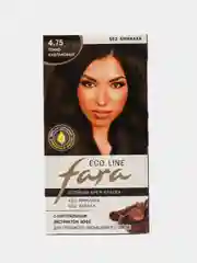 Крем-краска для волос Fara Eco Line, 4.75 темно-каштановый