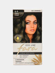 Крем-краска для волос Fara Eco Line 6.0 Темно-русый