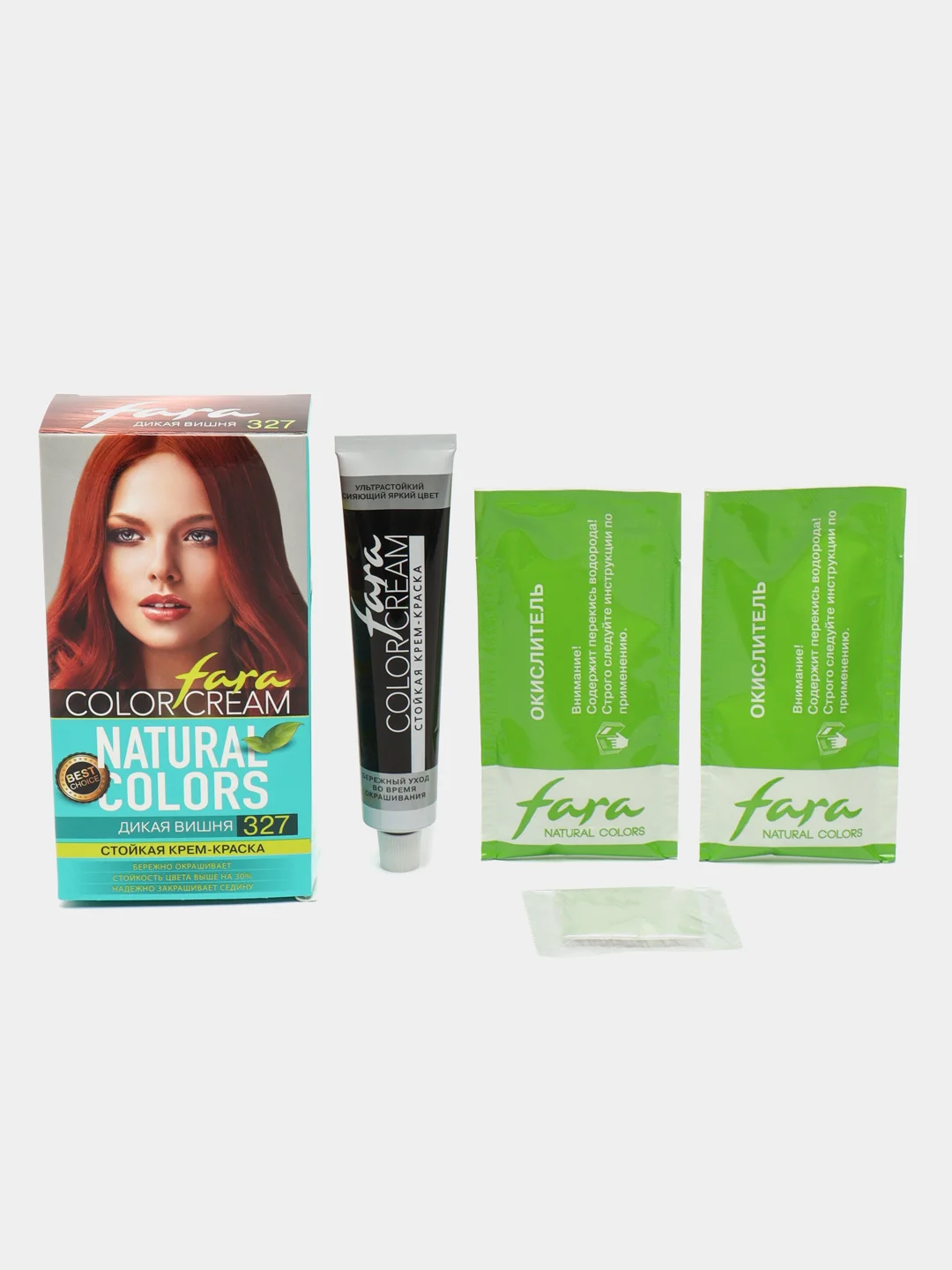Крем-краска для волос Fara Natural Colors, 327 Дикая вишня
