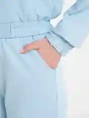 Голубой женский спортивный костюм