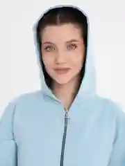 Голубой женский спортивный костюм