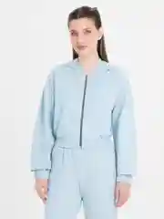 Голубой женский спортивный костюм