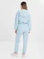 Голубой женский спортивный костюм