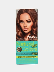 Крем-краска для волос Fara Natural Colors, 306 золотистый каштан