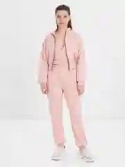 Пудровый женский спортивный костюм