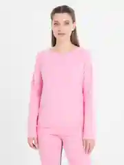 Розовый костюм женский