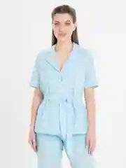 Голубой костюм женский: кофта и брюки