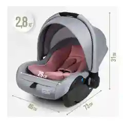 Автокресло детское Smart Travel First Lux, 0-13 кг, группа 0+, Light grey