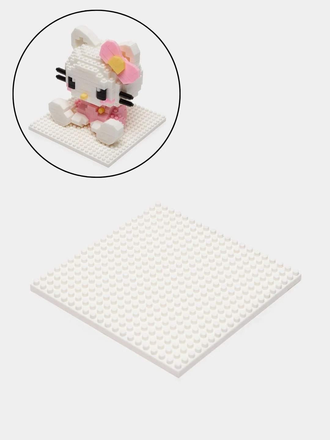 Фиолетовый детский 3D конструктор, игрушка развивающая, Hello Kitty, Kuromi, Пикачу, фигурки из аниме