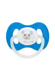 Голубой canpol babies Bunny&Company Пустышка латексная круглая 6-18 месяцев