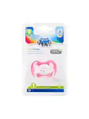 Розовый canpol babies Bunny&Company Пустышка латексная круглая 6-18 месяцев