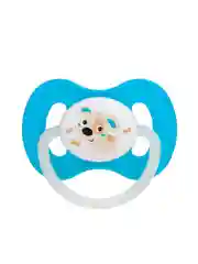 Бирюзовый canpol babies Bunny&Company Пустышка латексная круглая 6-18 месяцев