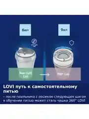 LOVI Buddy Bear Поильник непроливайка с носиком 250 мл, 6+ месяцев
