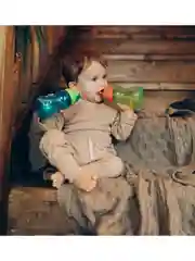 Зеленый canpol Babies Поильник непроливайка с силиконовой трубочкой 270 мл, от 12 месяцев
