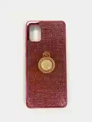 Чехол со стразами и кольцом держателем для Samsung A31