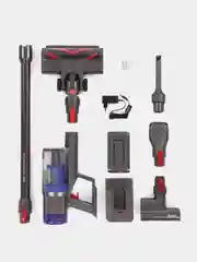 Серебряный вертикальный беспроводной пылесос V12S Detect Slim Absolute