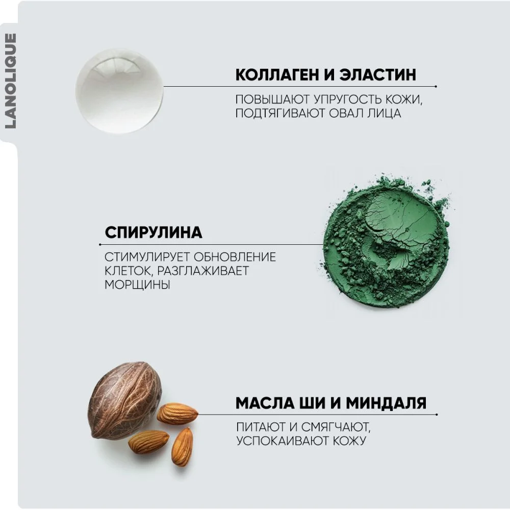 LANOLIQUE Маска для лица коллагеновая омолаживающая LIFT RENEW,50мл
