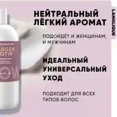 Lanolique / Бальзам-кондиционер женский для роста волос GROW, 500 мл