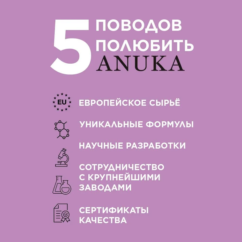 ANUKA Маска для лица увлажняющая очищающая от черных точек глиняная лифтинг 50 мл