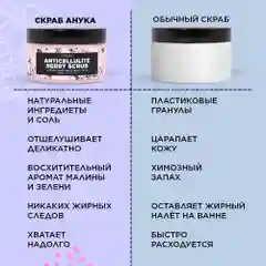 ANUKA Скраб для тела антицеллюлитный с маслами соляной Дикие Ягоды, 250 мл