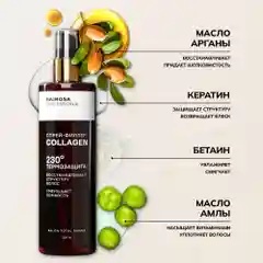 HAIROSA Спрей для волос термозащита Collagen текстурирующий 18 в 1 для укладки